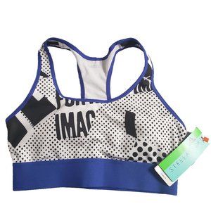 Adidas adidas STELLASPORT Printed Bra - Blue/Black